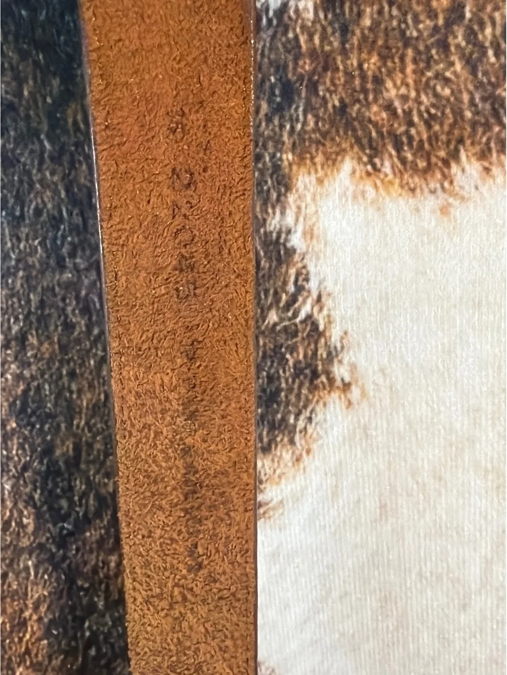 Brown Leather Western Belt with Silver Buckle and Tip
